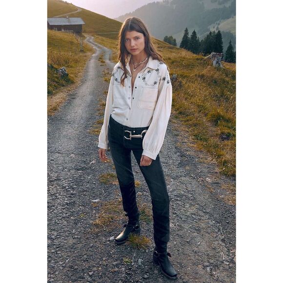 Free People Tops - Free People We The Free Star Studded Shirt $228